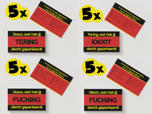 Set Anti Aso-parkeerkaartjes - 20 st.