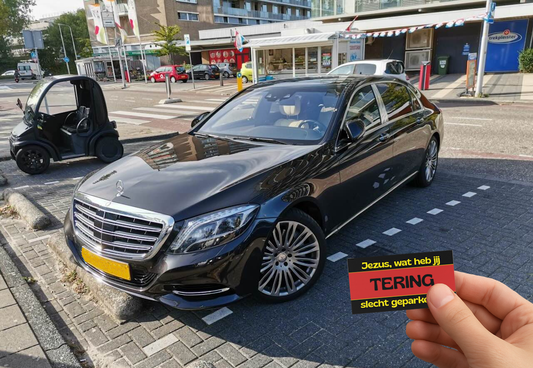 Jezus, wat heb jij tering slecht geparkeerd!